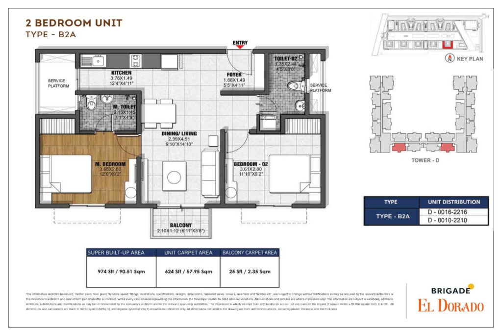 Brigade El Dorado Dioro Floor Plan2