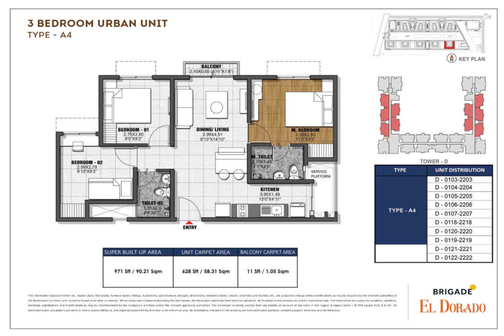 Brigade El Dorado Dioro Floor Plan3