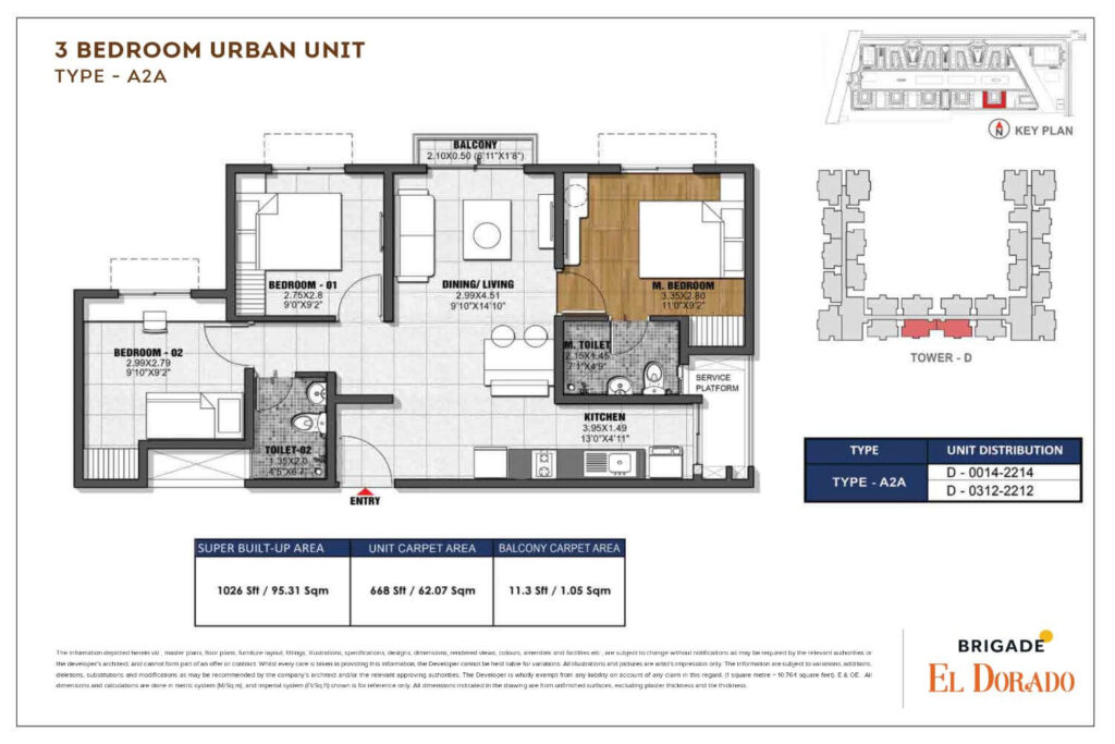 Brigade El Dorado Dioro Floor Plan4